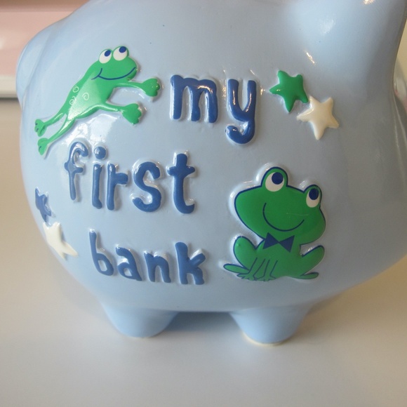 Other - My First Piggy Bank for Toddlers/Kids Light Blue EUC